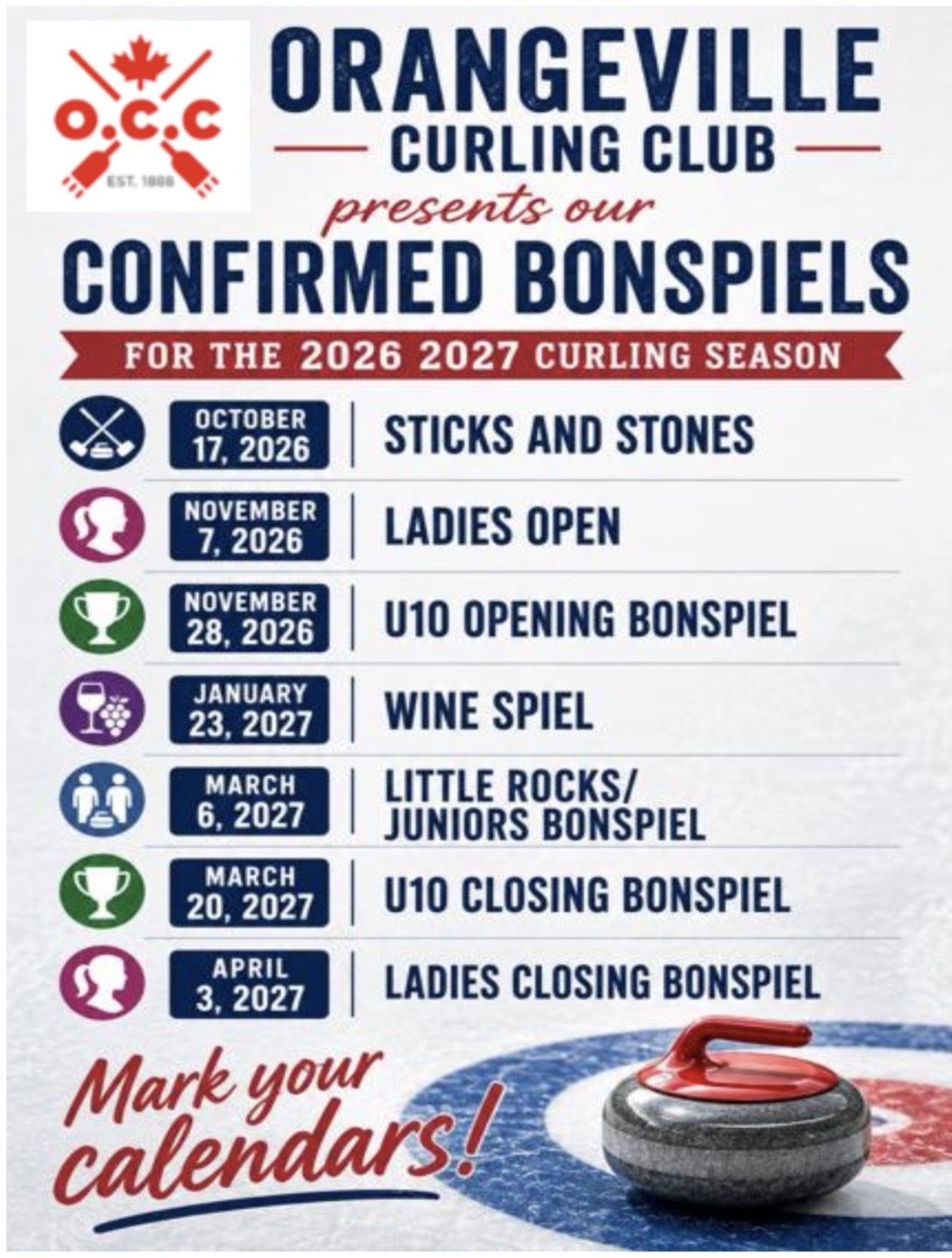2026 27 bonspiels poster