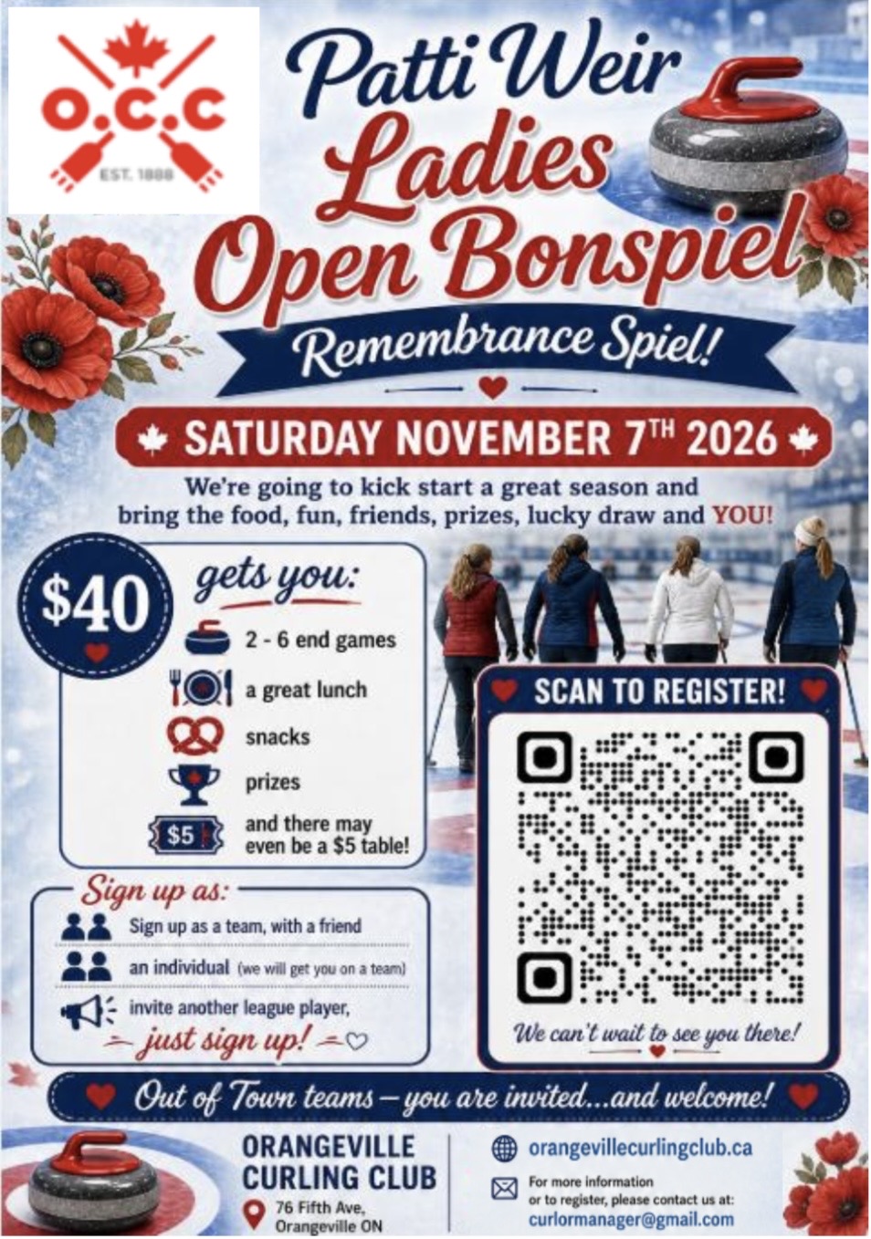Nov 7 2026 Ladies Open Bonspiel